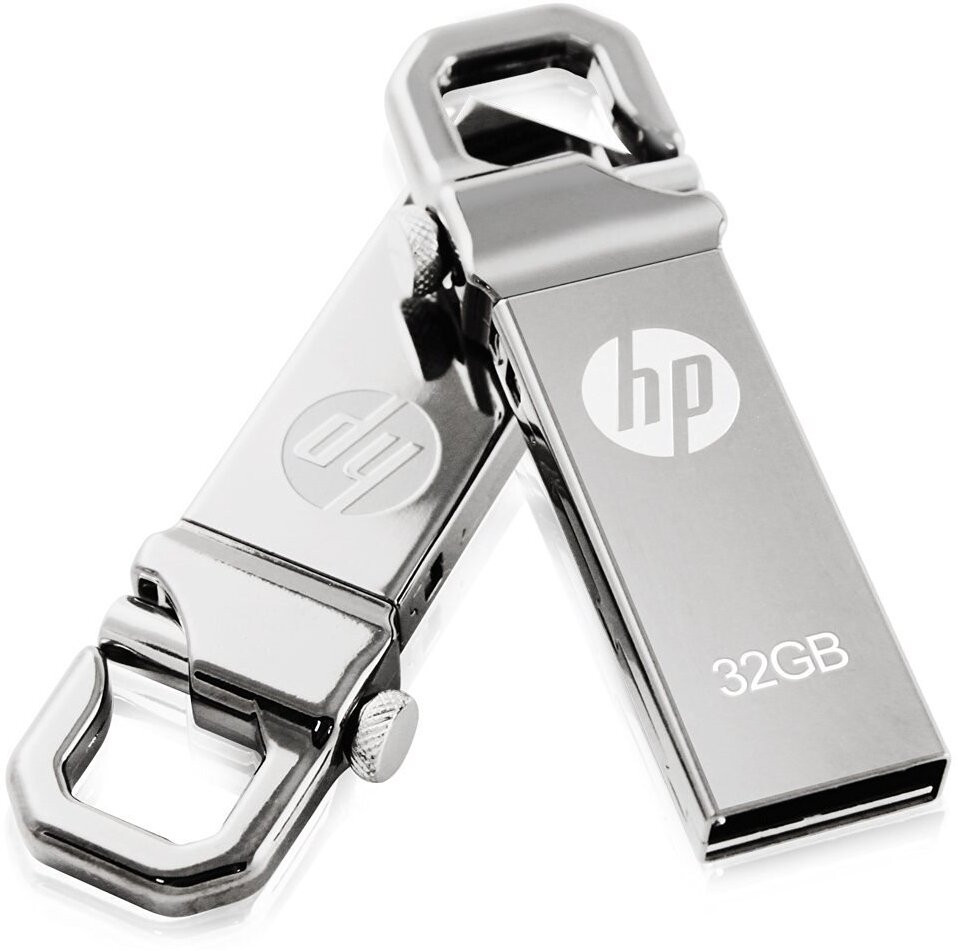 HP METAL V250W 32 GB Pen Drive Compatible with Audio Player, Desktop Computer, Television, Laptop, Audio Player USB 2.0 Metal Case